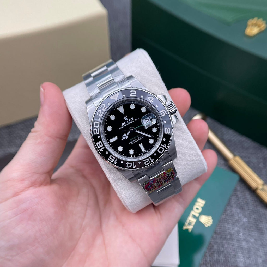 Rolex GMT Master II Watch Black Dial 40mm