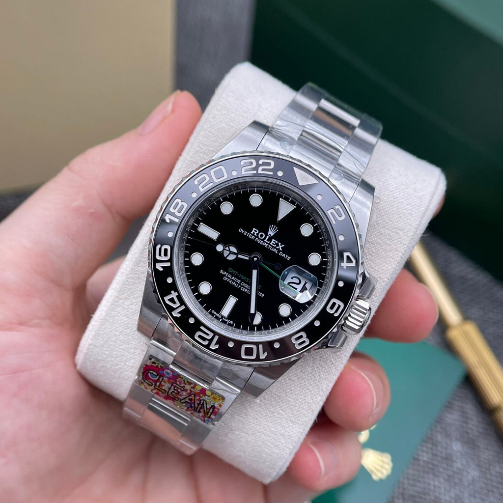 Rolex GMT Master II Watch Black Dial 40mm