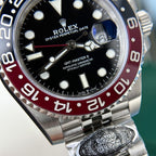 Rolex Watch Coke Black Dial Strap Jubilee 40mm