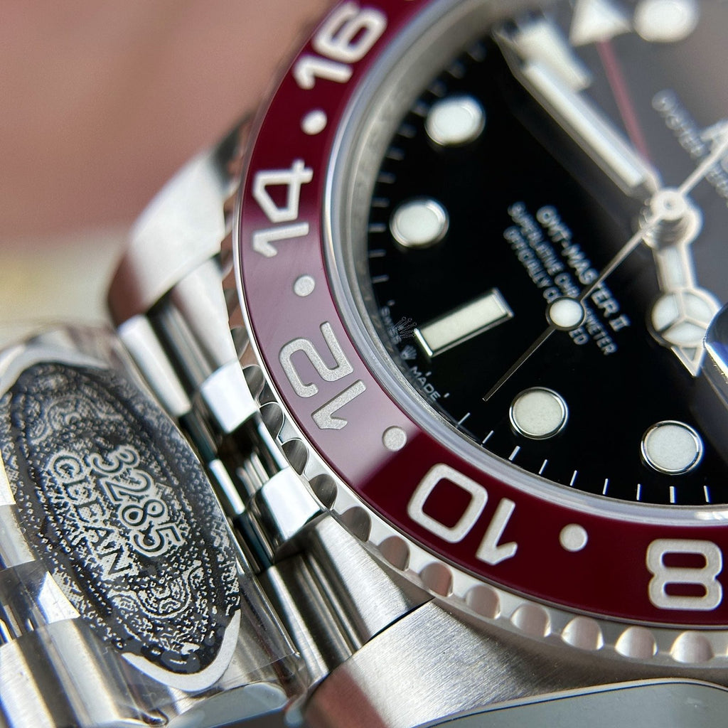 Rolex Watch Coke Black Dial Strap Jubilee 40mm