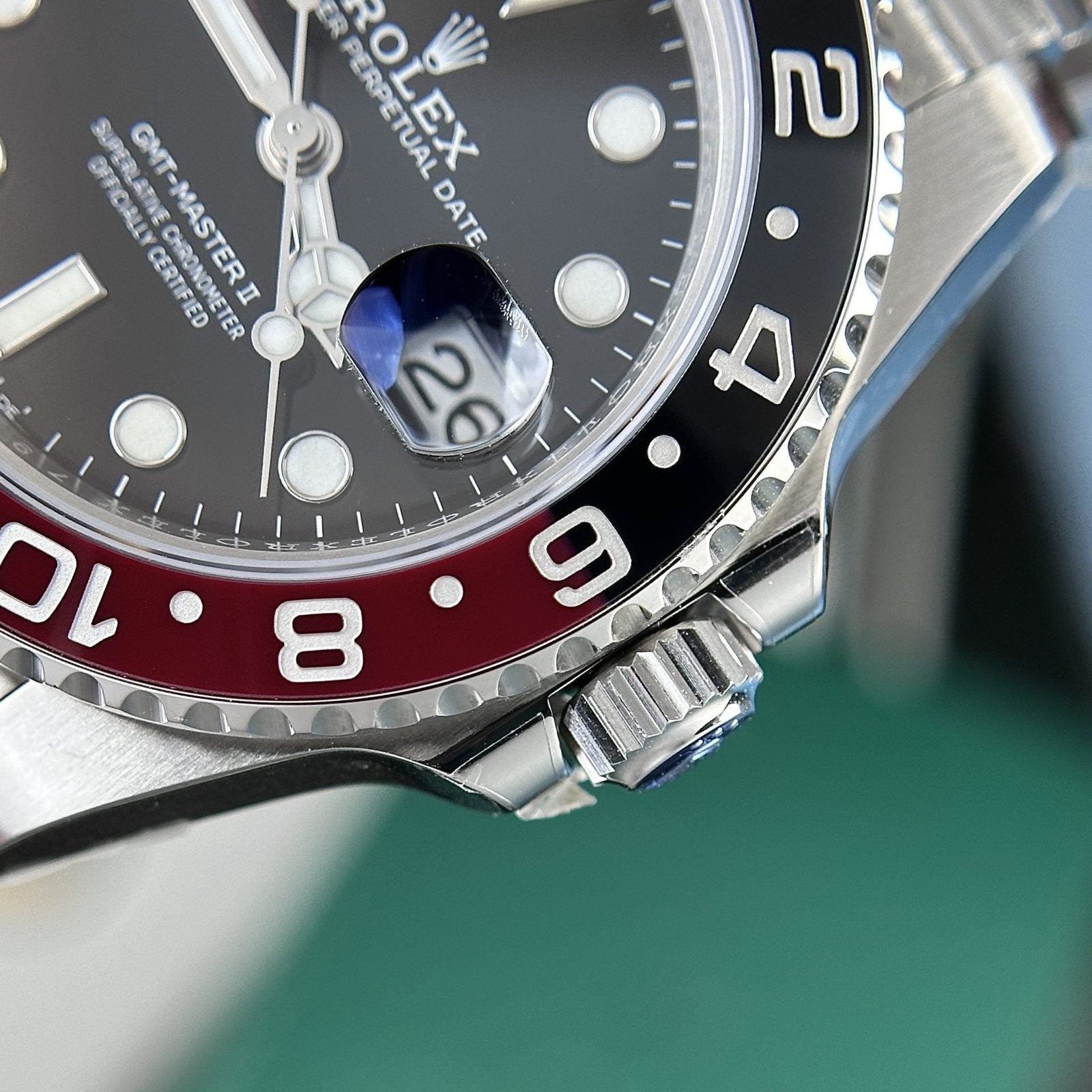 Rolex Watch Coke Black Dial Strap Jubilee 40mm