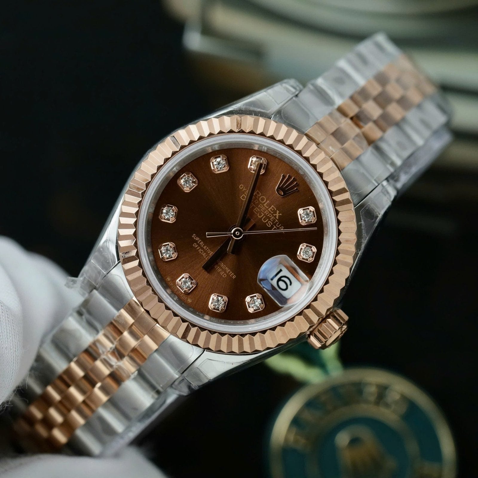 Rolex Lady-DateJust Women Watch Chocolate Dial Jubilee Strap 28mm