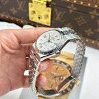 Rolex Land-Dweller 127234 Watch White Dial Honeycomb Pattern 36mm