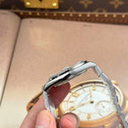 Rolex Land-Dweller 127336 Ice Blue Dial Honeycomb Pattern Watch Diamonds CZ Baguette 40mm