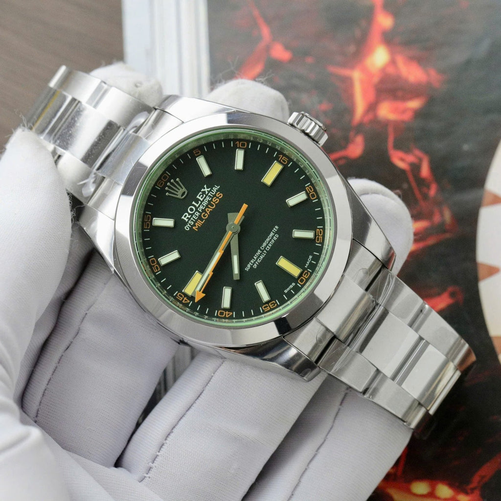 Rolex Milgauss 116400GV Watch Oyster Strap 40mm
