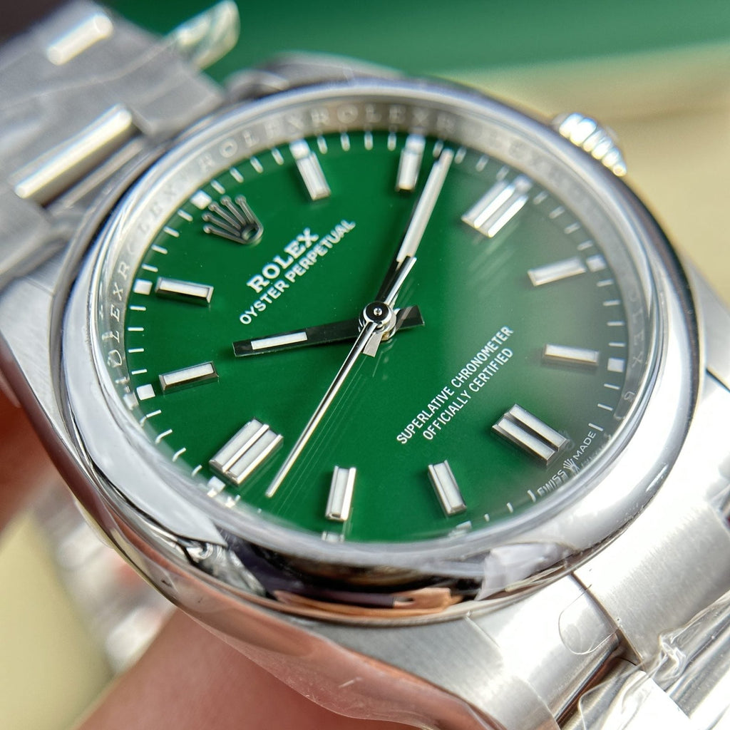 Rolex Watch Oyster Perpetual 126000 Green Dial 36mm
