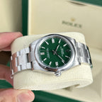 Rolex Watch Oyster Perpetual 126000 Green Dial 36mm