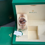 Rolex Watch Day-Date Dial Chocolate President Dial 36mm