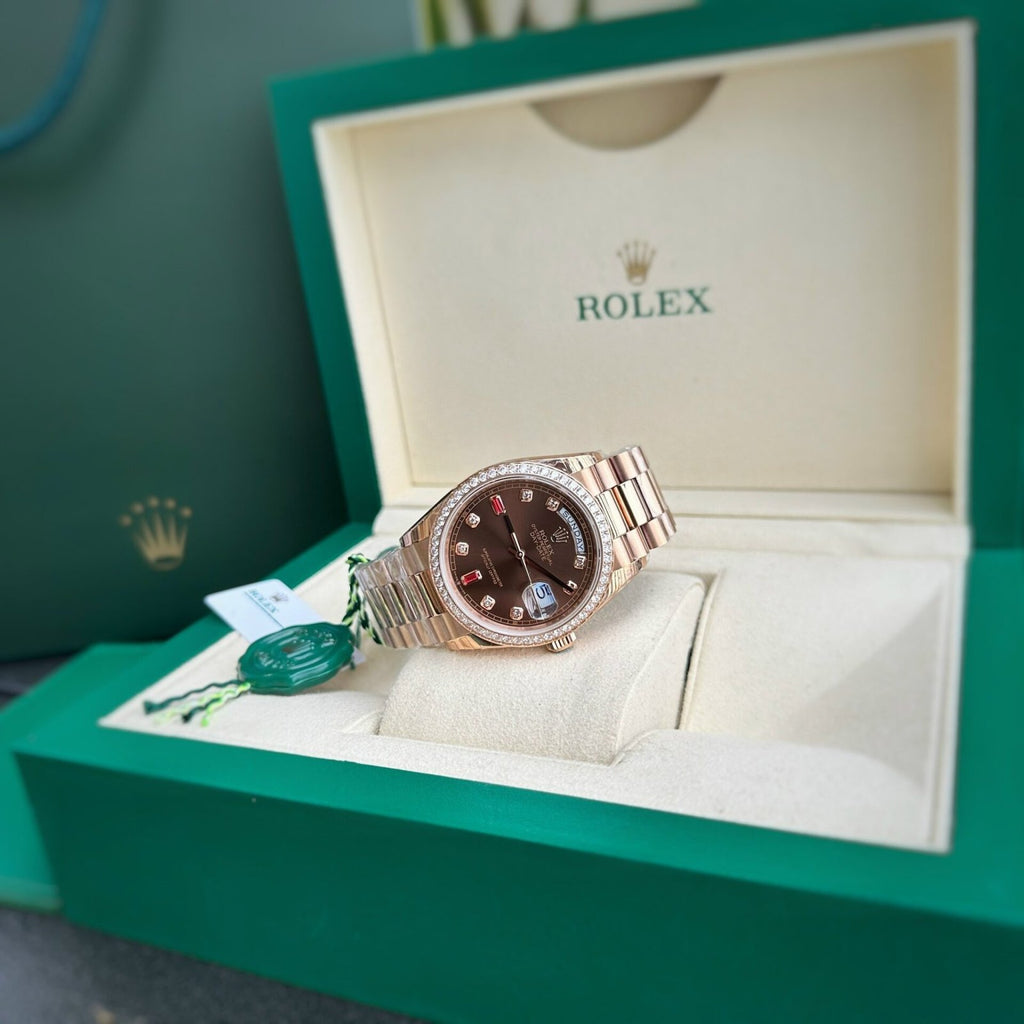 Rolex Watch Day-Date Dial Chocolate President Dial 36mm