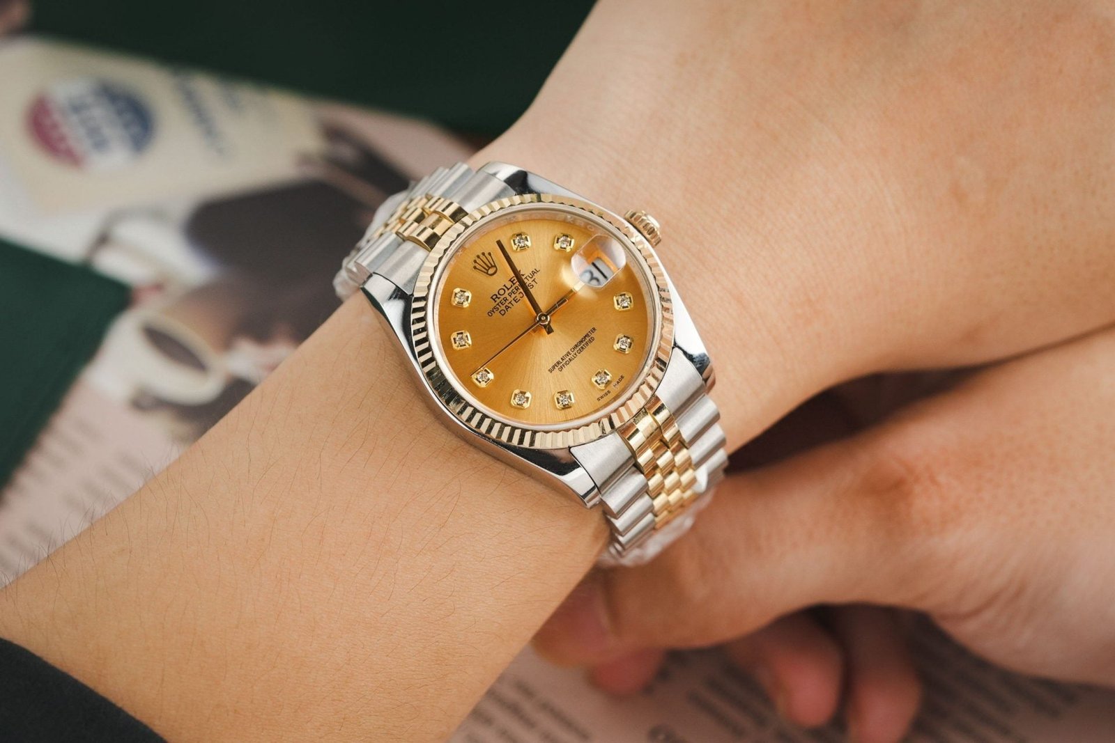 Rolex Watches Date Just 126233 Gold Wrapped Champagne Dial 36mm