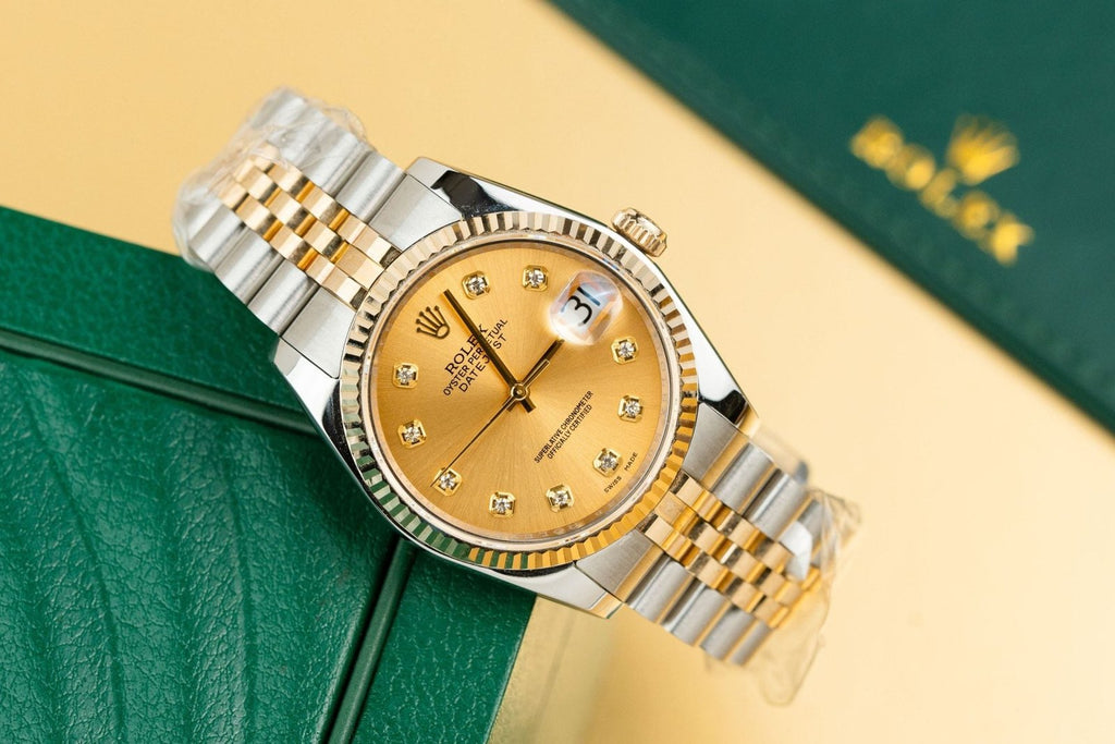 Rolex Watches Date Just 126233 Gold Wrapped Champagne Dial 36mm
