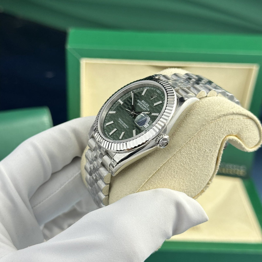 Rolex Watch DateJust 126334 Green Motif Dial 41mm