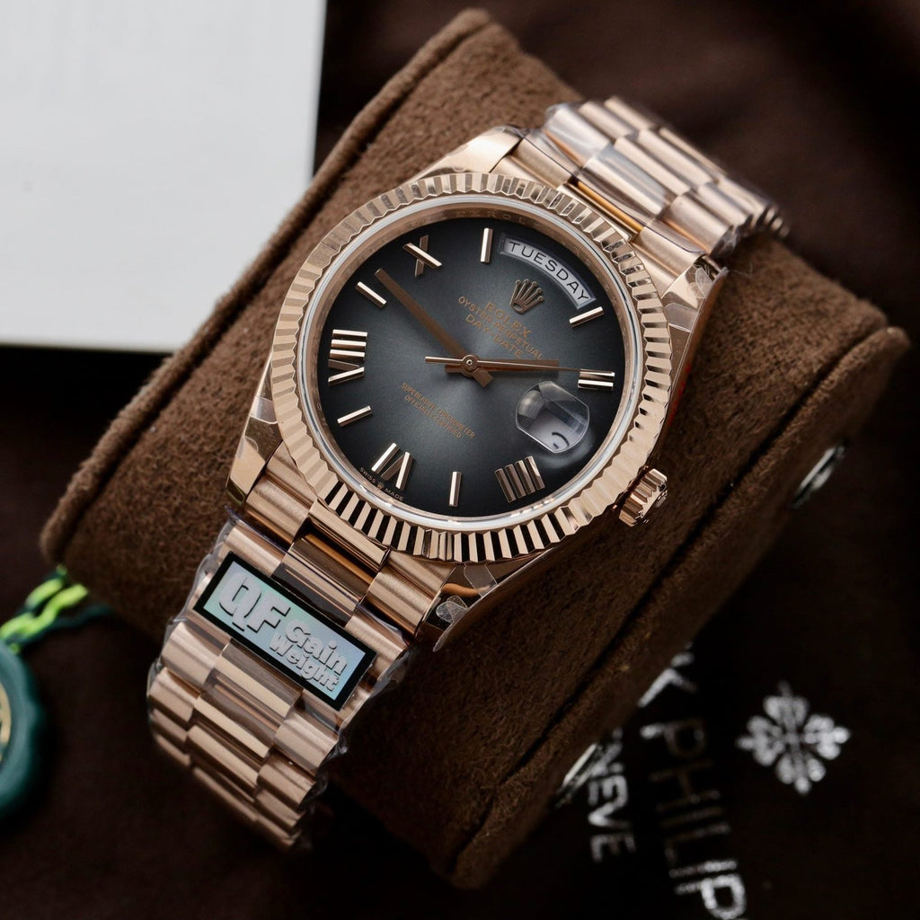 Rolex Watch Day-Date Dial Gray Ombre 40mm
