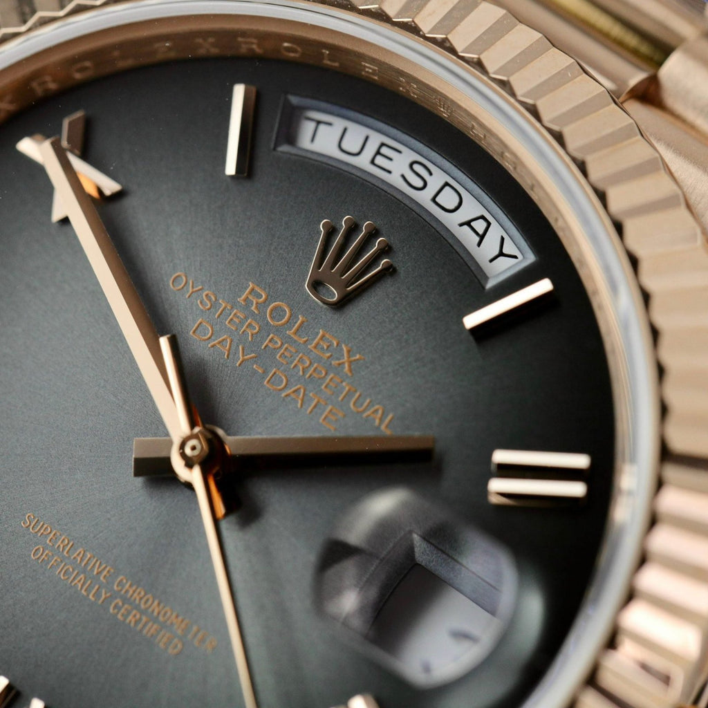 Rolex Watch Day-Date Dial Gray Ombre 40mm