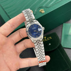 Rolex Watch Date Just Roman Numeral Pile Blue Dial 31mm