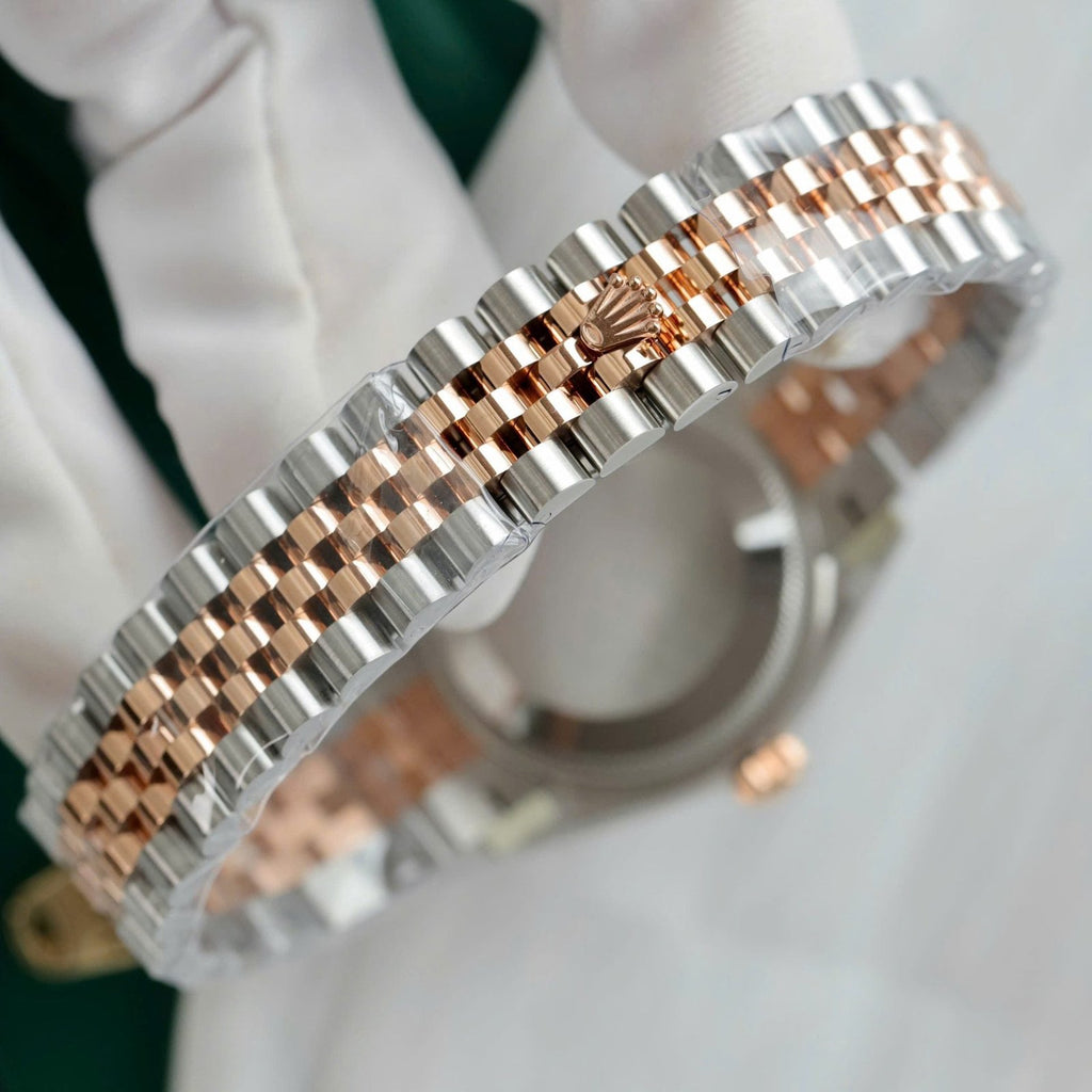 Rolex DateJust High End Watch Chocolate Dial Bezel Diamonds 31mm