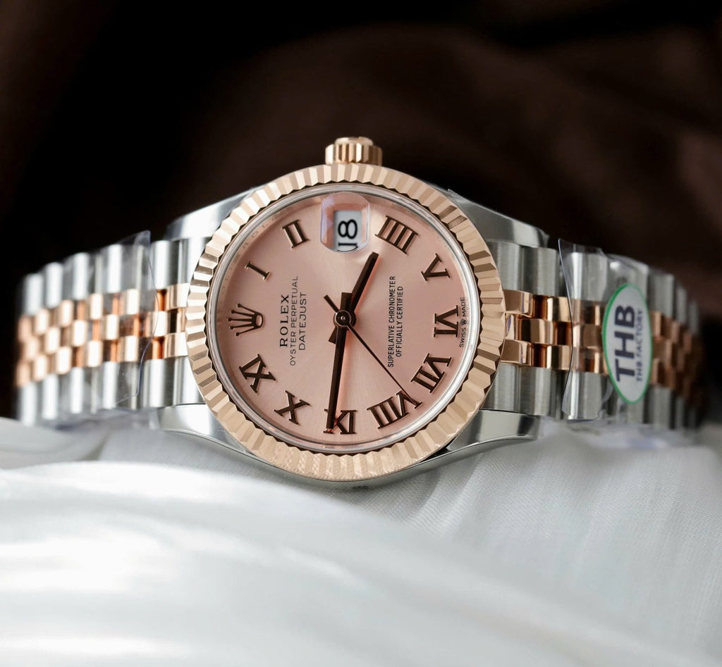 Rolex DateJust Watch Pink Dial 31mm