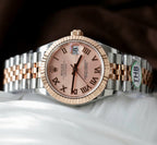 Rolex DateJust Watch Pink Dial 31mm