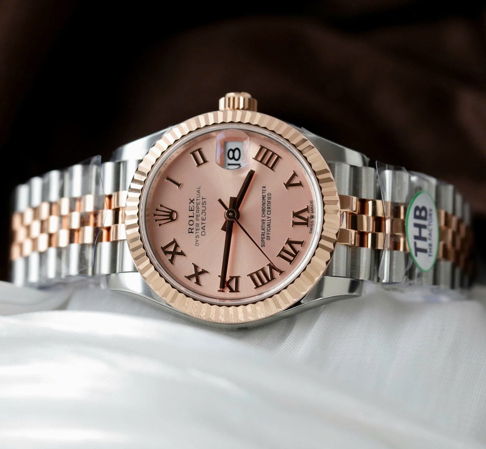 Rolex DateJust Watch Pink Dial 31mm
