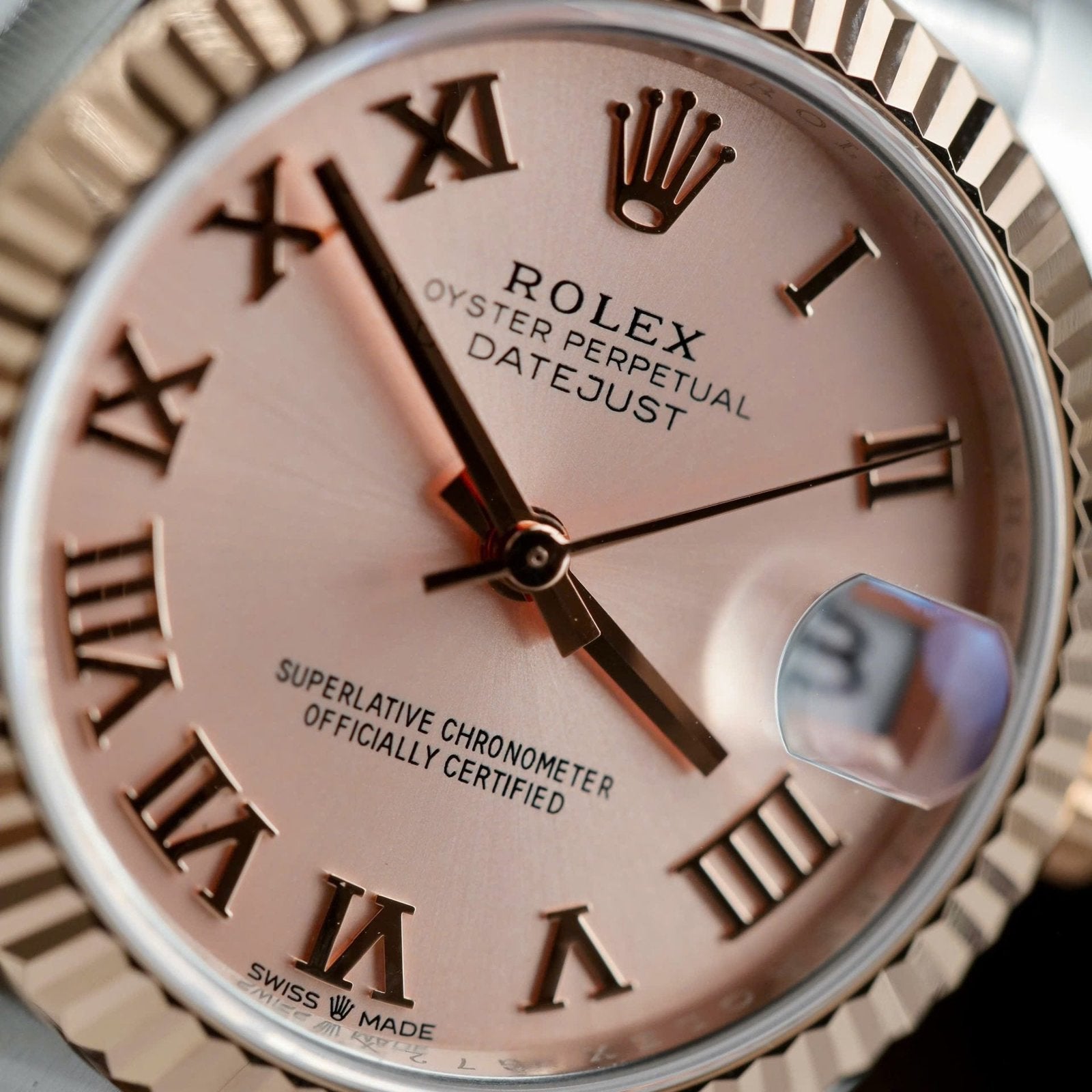 Rolex DateJust Watch Pink Dial 31mm