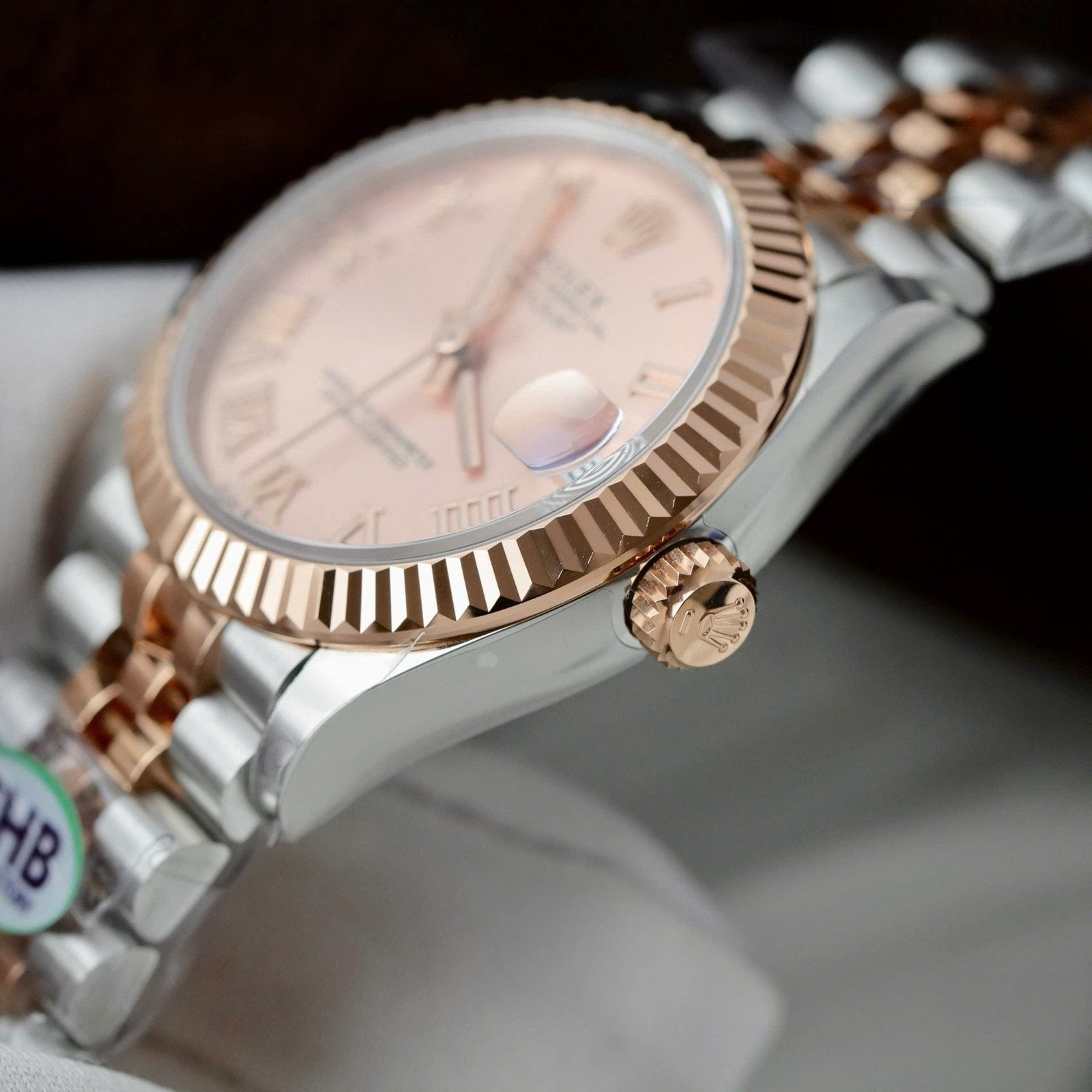 Rolex DateJust Watch Pink Dial 31mm