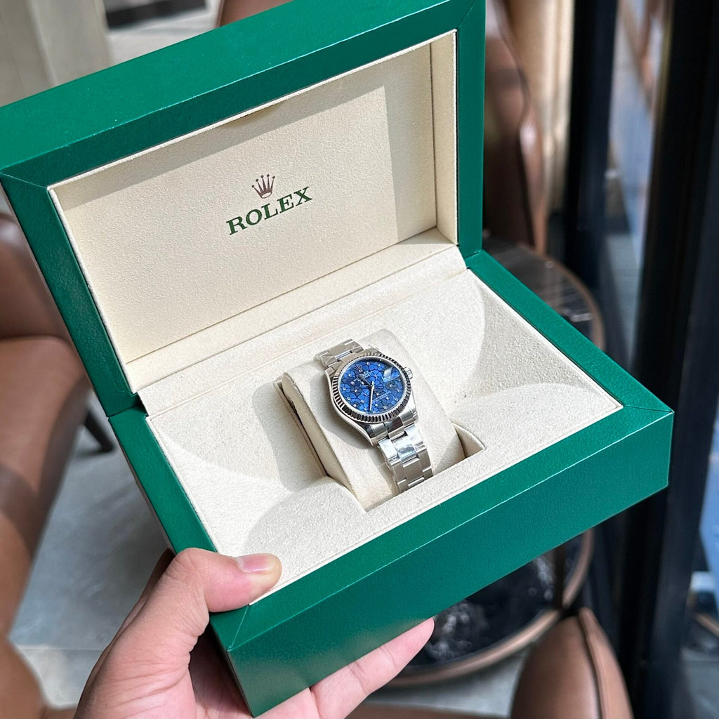 Rolex DateJust Women’s Watch Blue Leaf Dial 31mm