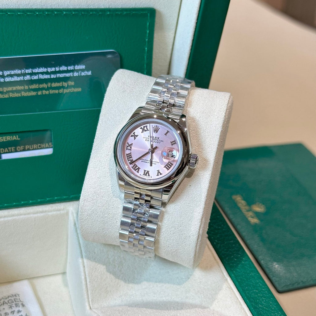Rolex Date just Watch Jubilee Strap Pink Dial 31mm