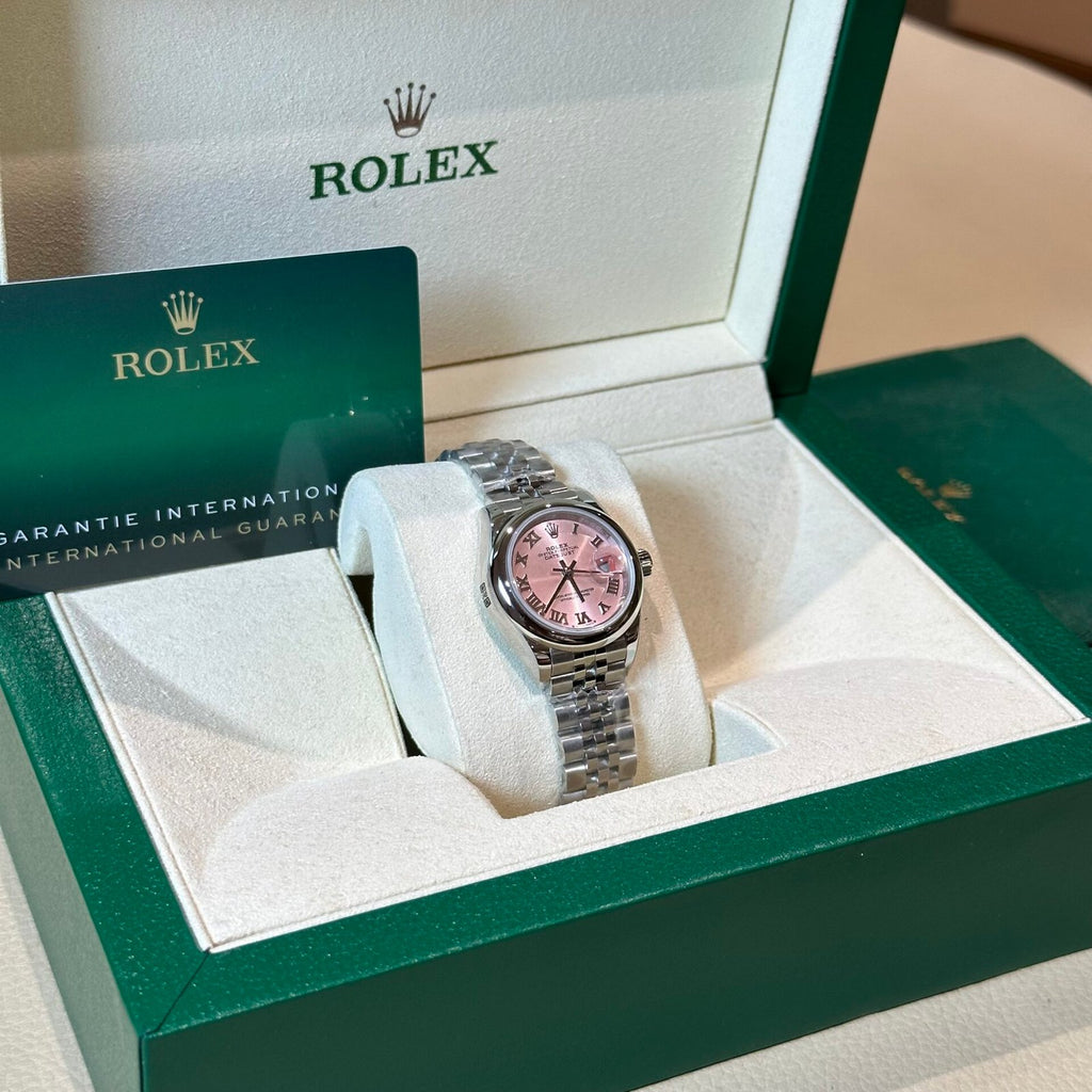 Rolex Date just Watch Jubilee Strap Pink Dial 31mm