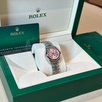 Rolex Date just Watch Jubilee Strap Pink Dial 31mm