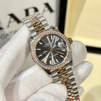 Rolex Date Just Women’s Watch With Diamonds Gray Dial 31mm