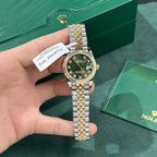Rolex Watch DateJust Gold Wrapped Green Dial 31mm