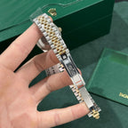 Rolex Watch DateJust Gold Wrapped Green Dial 31mm
