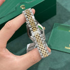 Rolex Watch DateJust Gold Wrapped Green Dial 31mm