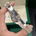 Rolex Watch DateJust Gold Wrapped Mother Of Pearl Dial 31mm