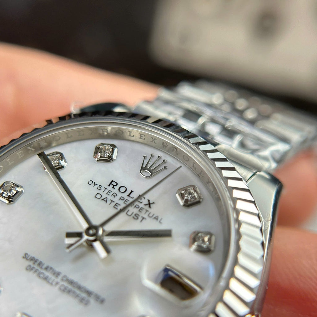Rolex Watch DateJust Dial Mother Of Pearl 31mm