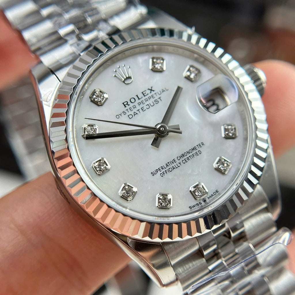 Rolex Watch DateJust Dial Mother Of Pearl 31mm