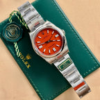 Rolex Oyster Perpetual 124300 Red Dial Oyster Strap 41mm