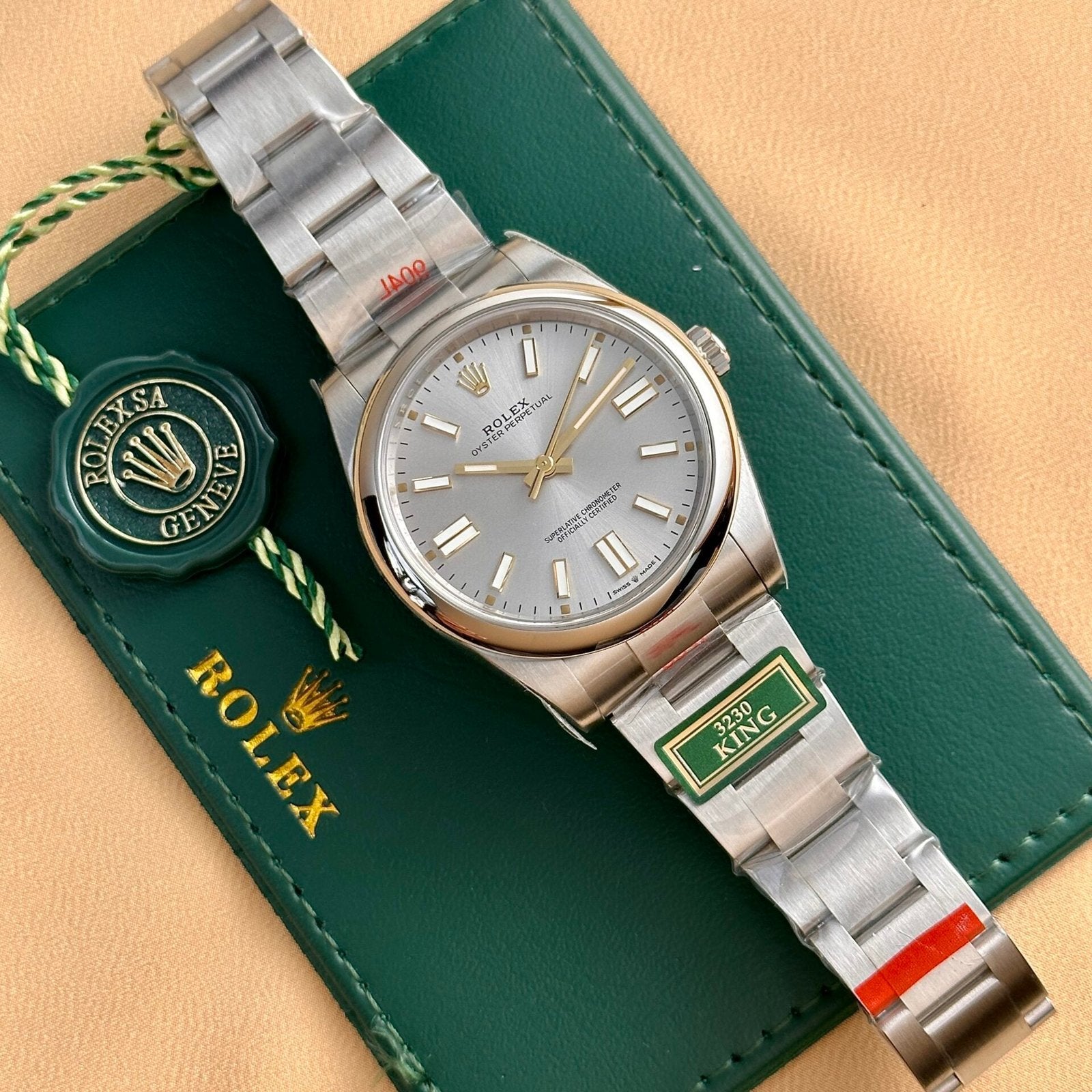 Rolex Oyster Perpetual 124300 Rhodium Dial Watch 41mm