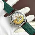 Rolex Perpetual 1908 Watch White Dial Leather Strap 39mm