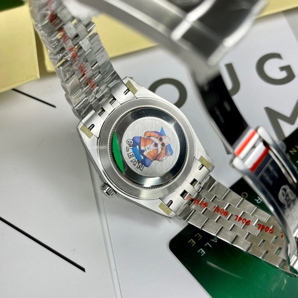 Rolex Watch DateJust Dial Mother Of Pearl Moissanite Diamonds 41mm