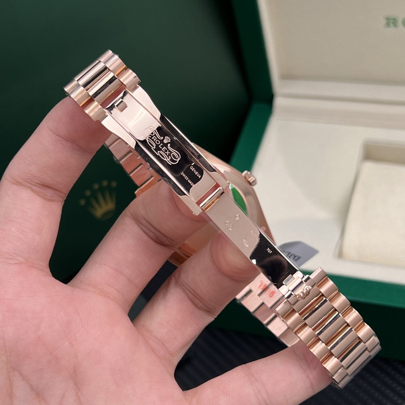 Rolex Watch Day-Date Gold Wrapped Chocolate Dial 40mm