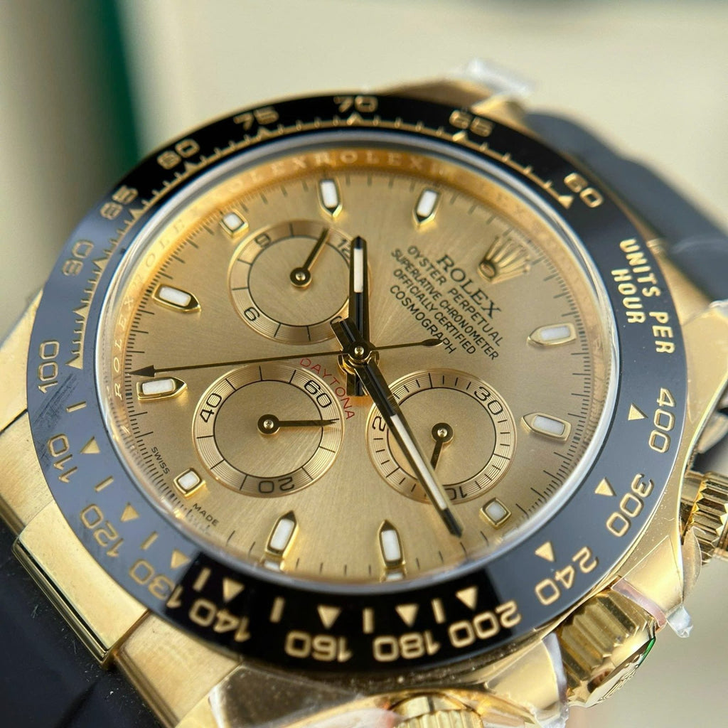 Rolex Daytona 116518LN Watch Dial Yellow Champagne 40mm