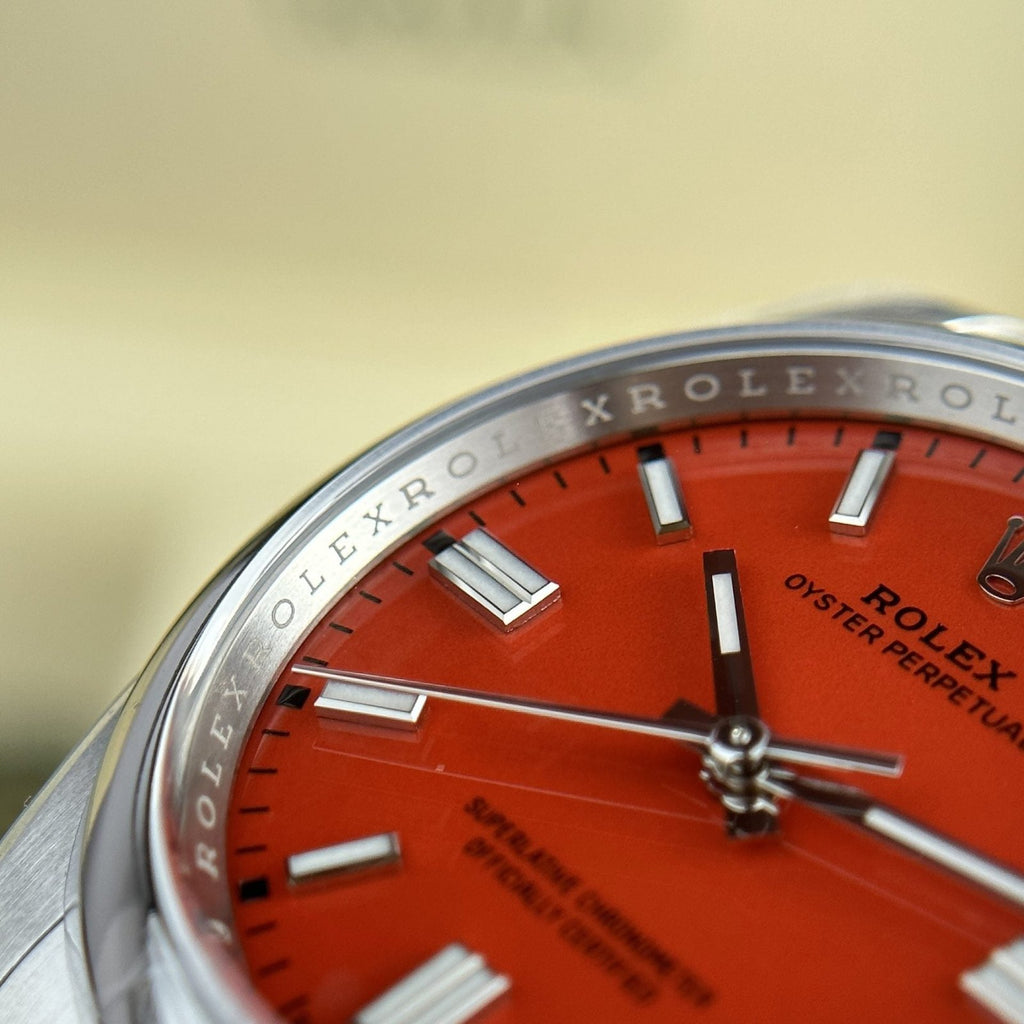 Rolex Watch Oyster Perpetual 126000 Red Dial 36mm