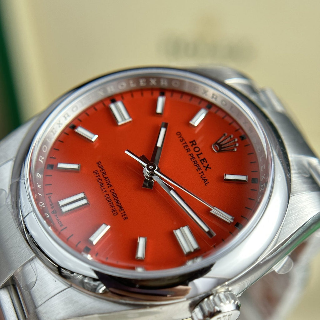 Rolex Watch Oyster Perpetual 126000 Red Dial 36mm