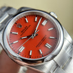 Rolex Watch Oyster Perpetual 126000 Red Dial 36mm