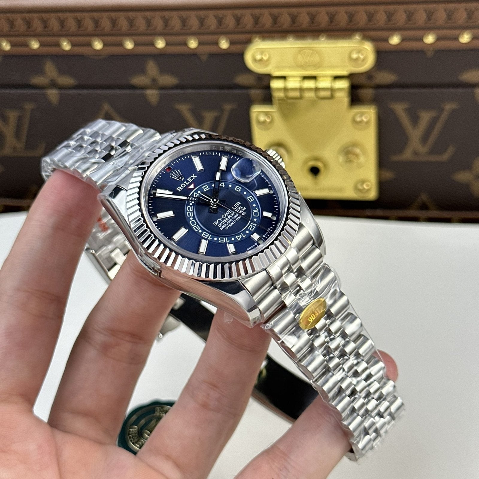 Rolex Watch Sky Dweller 326934 Strap Jubilee Dial Blue 42mm