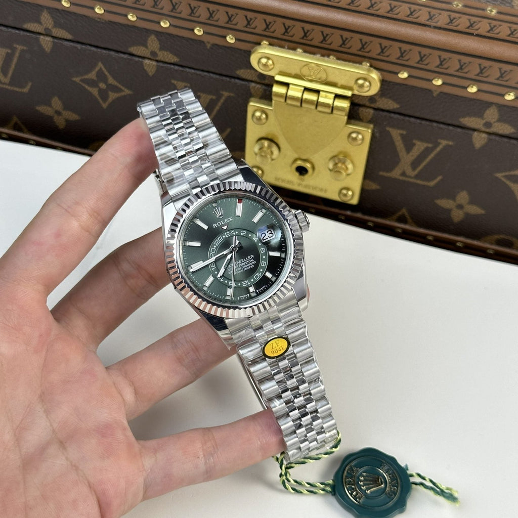 Rolex Watch Sky Dweller 336934 Strap Jubilee Dial Green 42mm