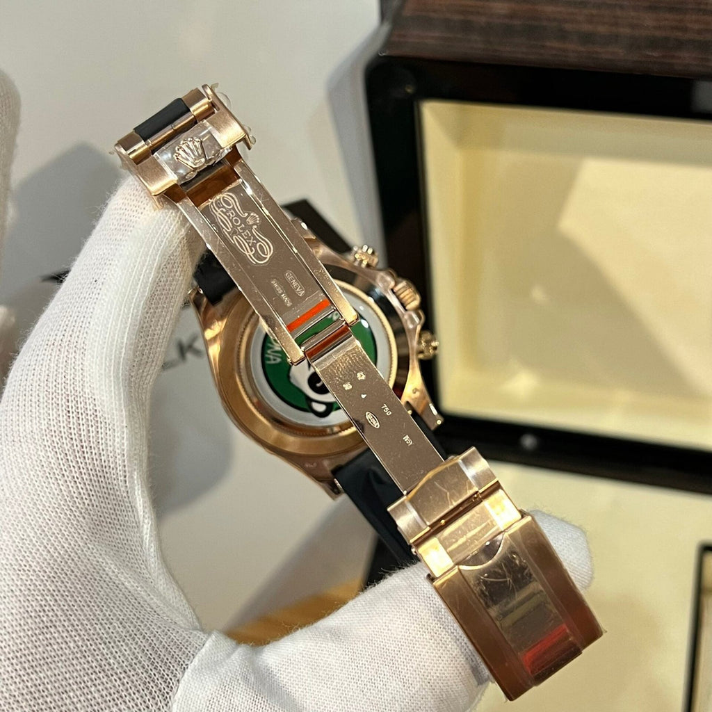 Rolex Daytona Watch White Dial Rubber Strap 40mm