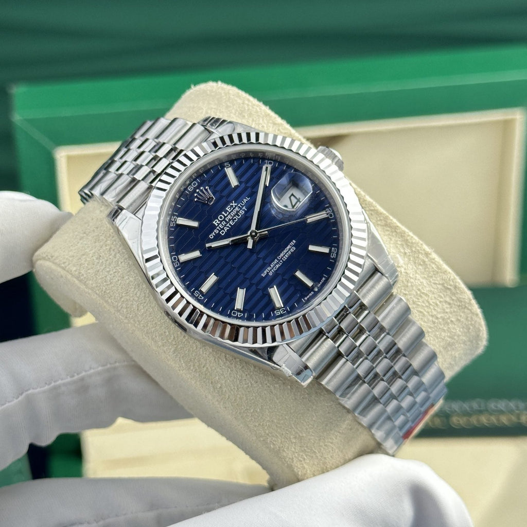 Rolex Watch DateJust 126334 Blue Motif Dial 41mm