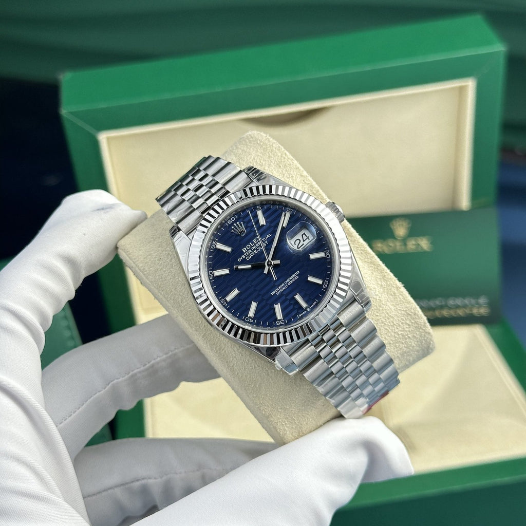 Rolex Watch DateJust 126334 Blue Motif Dial 41mm